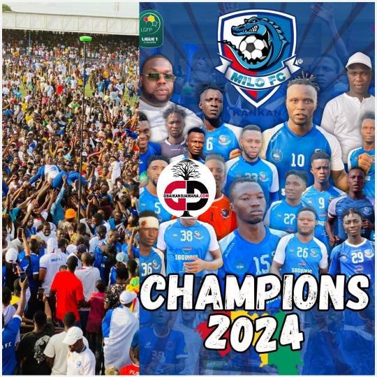 Urgent, Le MILO FC, sacré champion de la Ligue 1 de Football, une première dans l'histoire.