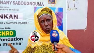 Kankan: La coopérative Nany Sabougnouma fait don de vivre aux femmes, sous le parrainage de Hadja Mandjoula Sylla.