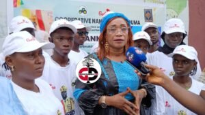 Kankan: La coopérative Nany Sabougnouma fait don de vivre aux femmes, sous le parrainage de Hadja Mandjoula Sylla.