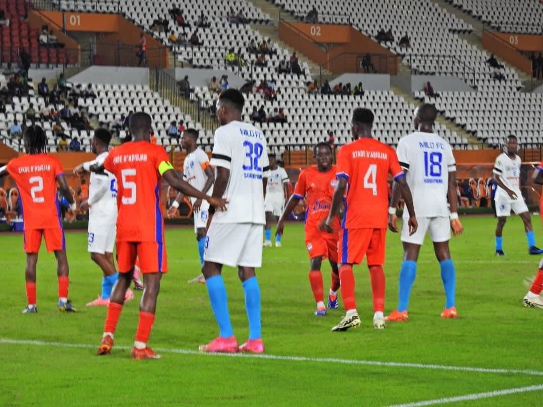 Phase préliminaire de la ligue des champions Africains : le Milo FC s'incline face au stade d'Abidjan.