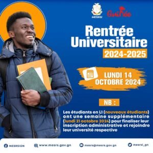 Enseignement Supérieur en Guinée : Voici la Date Officielle de la Rentrée Universitaire .