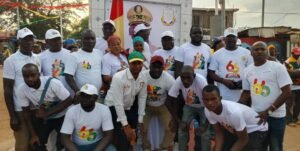 Kankan : Les jeunes de Banankoroda inaugurent un carrefour avec un portrait géant du president Doumbouya