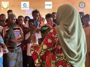 AGIL Kankan : Le chef de projet SWEDD, compétence de vie et connaissance en matière de santé sexuelle reproductive, fait le point des activités réalisées.