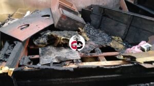 Urgent / Kankan : Un incendie ravage une maison et son contenu, deux personnes gravement blessées. 