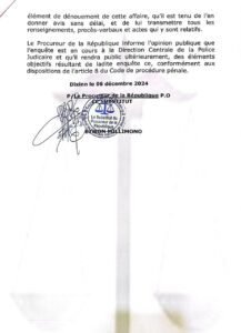 Kidnapping du journaliste Habib Marouane Camara : Voici le communiqué du parquet de Dixin.