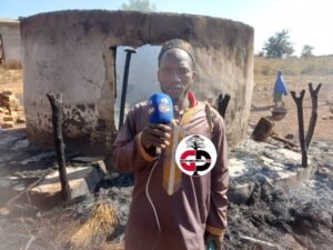 Urgent /faranah : un incendie ravage trois (3) cases au quartier dandaya  « j'ai perdu tous mes biens  » 