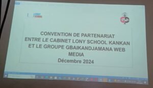 Kankan : Le groupe Gbaikandjamana Web média signe une convention de partenariat avec le cabinet Lony School. 