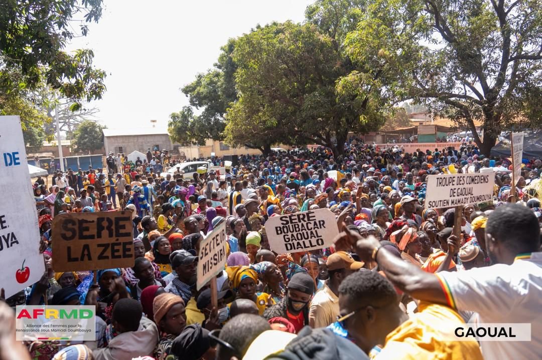 Place des Martyrs de Gaoual : Une mobilisation de taille organisée par l’AFRMD, en faveur du Général Mamadi Doumbouya 