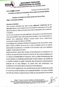 Dialogue annoncé : Le parti MPDG, de Siaka Barry, décline l'invitation de la coalition politique du CNRD.