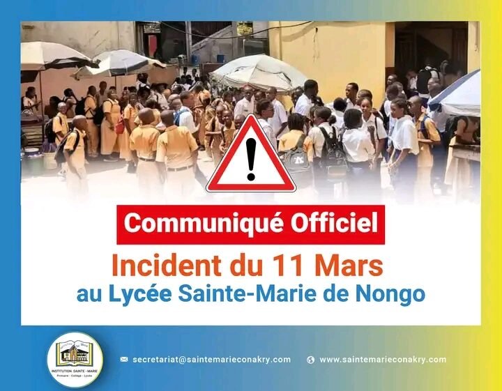 Incident à l’Institution Sainte-Marie : La direction générale brise le silence et apporte des précisions (communiqué)
