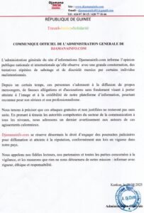 Djamanainfo.com lance un avertissement ferme aux auteurs de propos diffamatoires