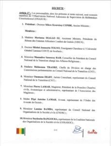 Référendum en Guinée : l’ONASUR voit le jour avec Sékou Koureissy Condé à sa tête