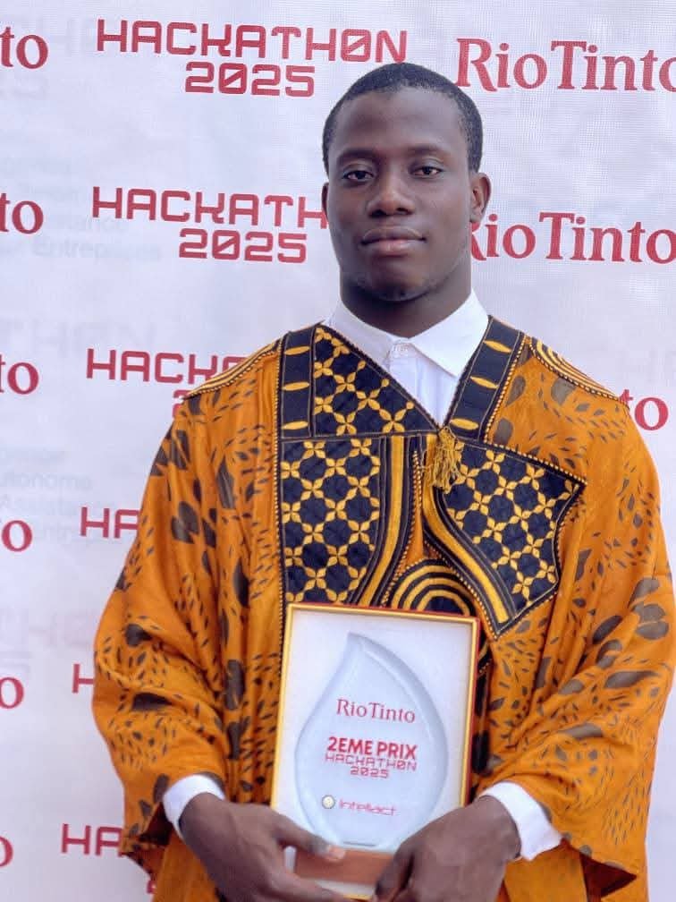 Kafoumba Soumaoro de l’UJNK décroche le 2ᵉ prix du Hackathon Rio Tinto 2025