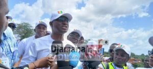 Faranah : le Premier ministre Amadou Oury Bah lance les travaux de reconstruction du grand pont sur le Niger