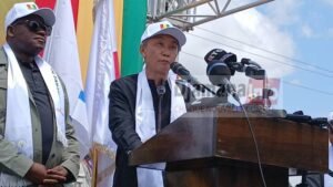 Faranah : le Premier ministre Amadou Oury Bah lance les travaux de reconstruction du grand pont sur le Niger