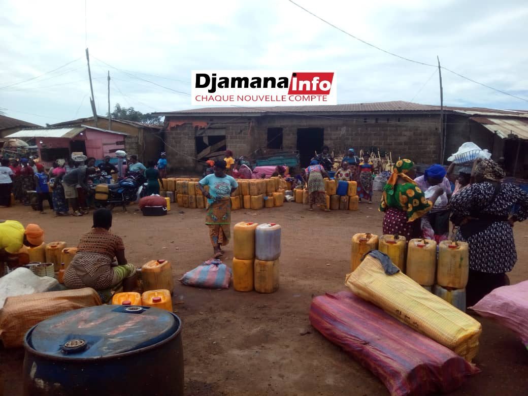 N’zérékoré : le prix de l’huile de palme flambe et inquiète les commerçants