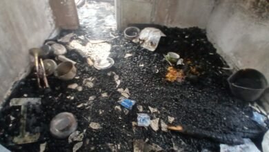 Lambanyi : un violent incendie détruit partiellement un immeuble R+3 au carrefour Canadien