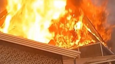 Kissidougou : un violent incendie détruit trois bâtiments au quartier Sogbè 3