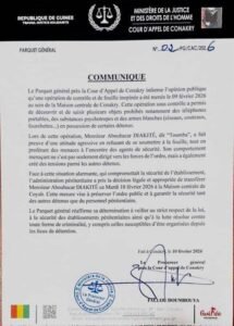 Maison centrale de Conakry : fouille surprise et transfert de Toumba Diakité