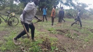 Kankan : forte mobilisation à kouroulamini dalala pour le reprofilage de la piste rurale