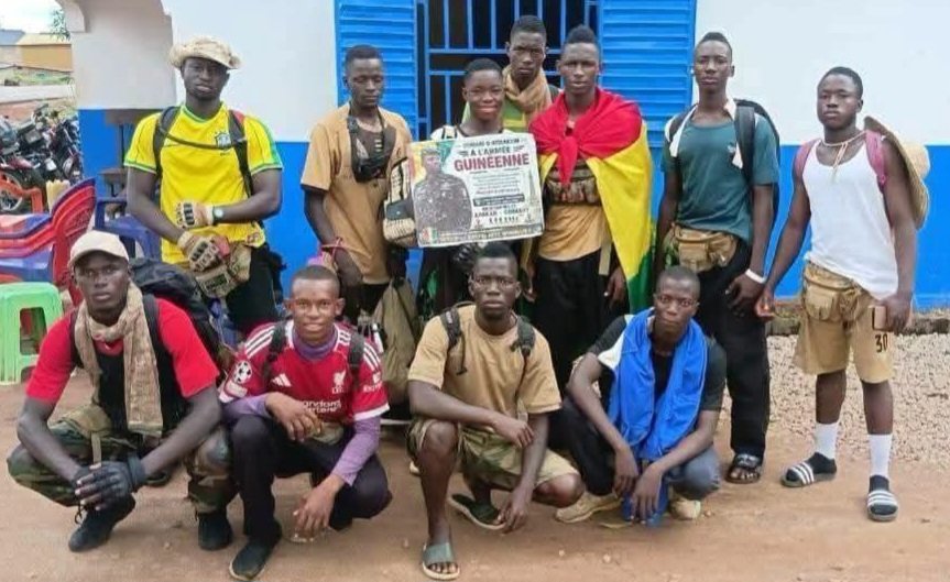 Kankan : leur marche vers conakry stoppée à linsan, 11 jeunes gardent l’espoir d’intégrer l’armée