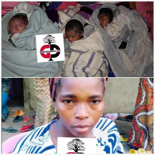 Kissidougou/Gbarando : Une Veuve Donne Naissance à des Triplés Après le Décès de son Mari 1 Kissidougou/Gbarando : Une Veuve Donne Naissance à des Triplés Après le Décès de son Mari