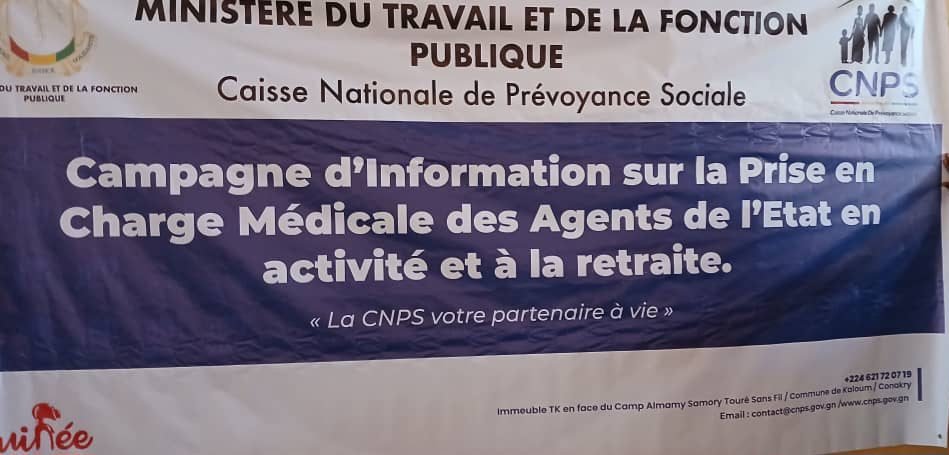 Siguiri : Une Mission de la Caisse nationale de prévoyance sociale (CNPS) en visite d'information sur la prise en charge des fonctionnaires retraités 1 Siguiri : Une Mission de la Caisse nationale de prévoyance sociale (CNPS) en visite d'information sur la prise en charge des fonctionnaires retraités