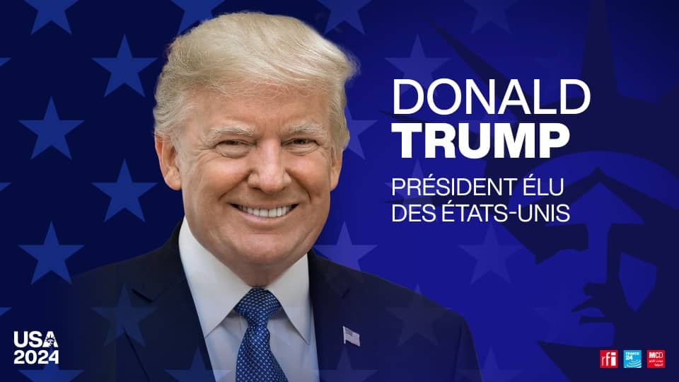 États-Unis d'Amérique : Donald Trump tacle Kamala Harris et devient le 47ème président. 1 États-Unis d'Amérique : Donald Trump tacle Kamala Harris et devient le 47ème président.