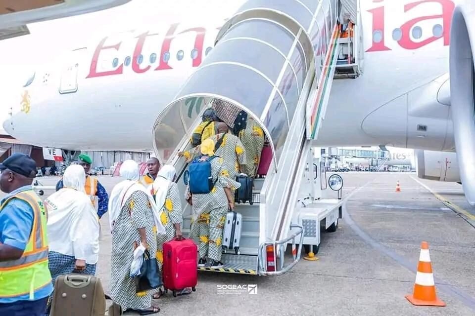 Départ des pèlerins guinéens : le premier convoi pour le Hajj s’est envolé 1 Départ des pèlerins guinéens : le premier convoi pour le Hajj s’est envolé